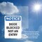 Signmission Door Blocked Not An Entry, 5 in W x Rectangle, Vinyl Decal OS-2PACK-NS-D-57-V-11472 - alternate 4